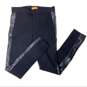 Joe fresh black pants with faux leather